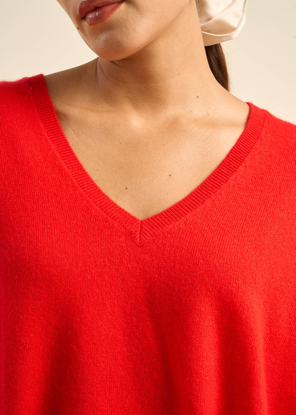 MONJOE Pull en 100% cachemire à Col V - 2 - Sud Express - Sud Express