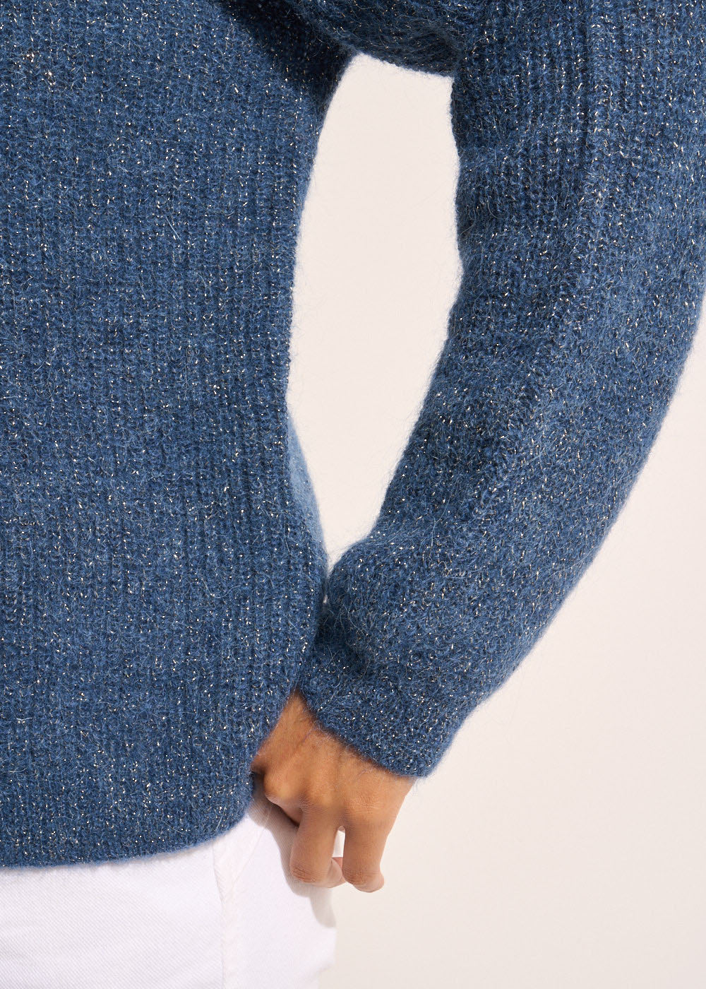 MONCOEUROX Pull col rond à détails brillants - 4 - Sud Express - Sud Express