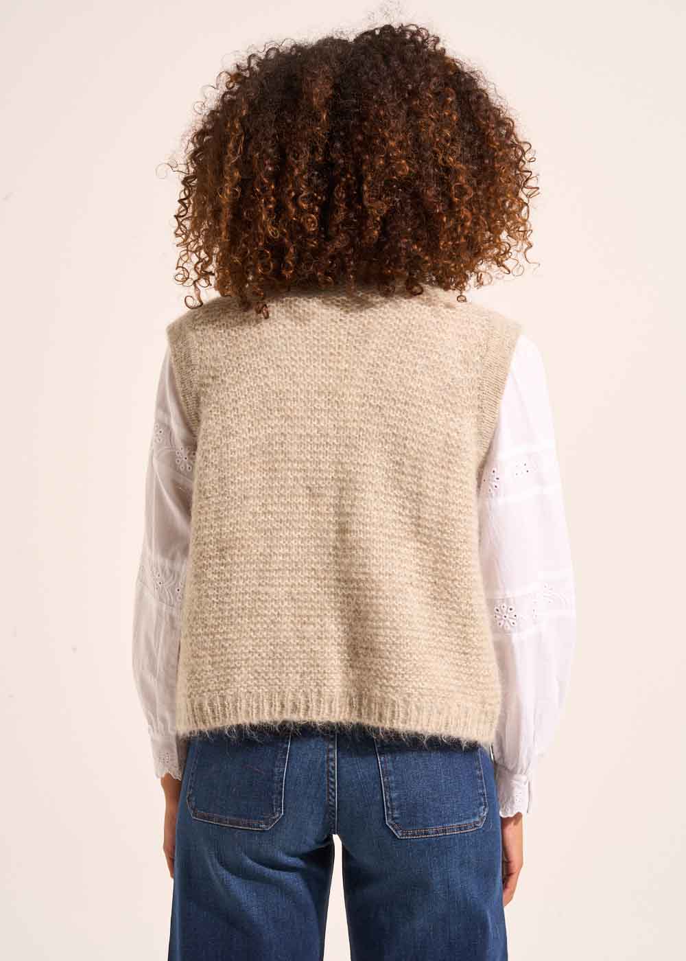GOTANA Gilet court sans manches en mohair - 3 - Sud Express - Sud Express