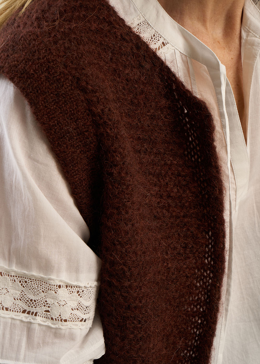 GOTANA Gilet court sans manches en mohair - 2 - Sud Express - Sud Express