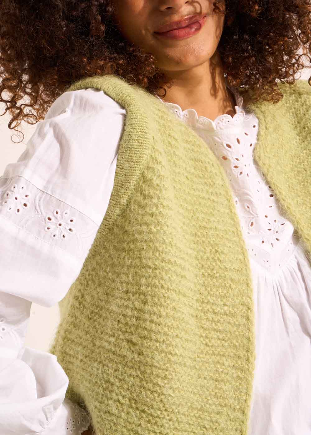 GOTANA Gilet court sans manches en mohair - 2 - Sud Express - Sud Express