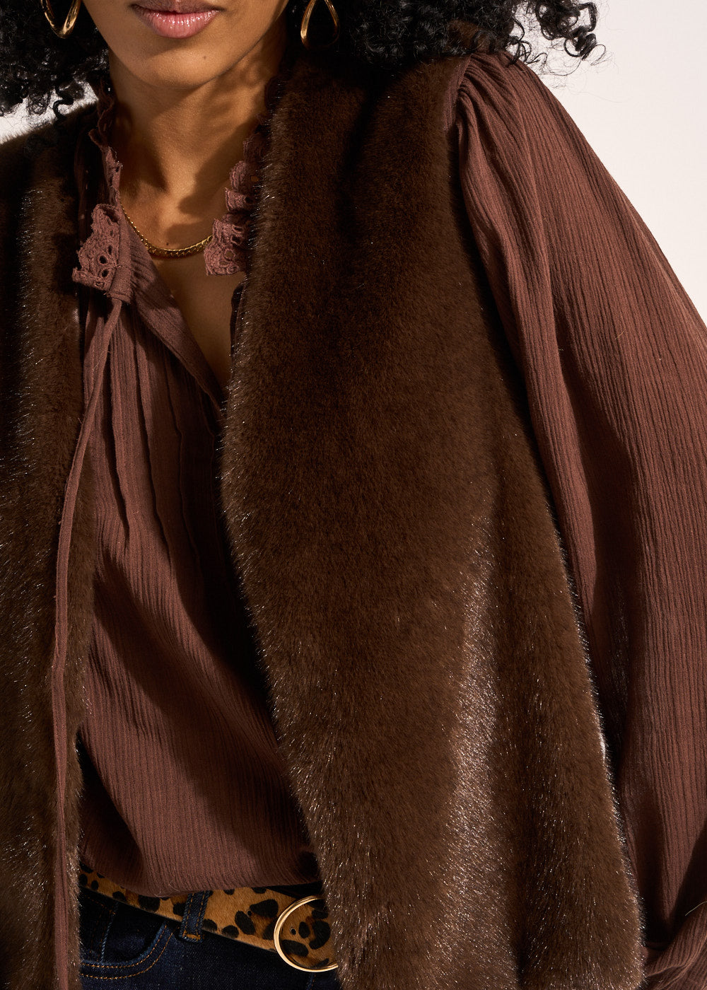 GUARANI Gilet sans manches en fausse fourrure - 2 - Sud Express - Sud Express