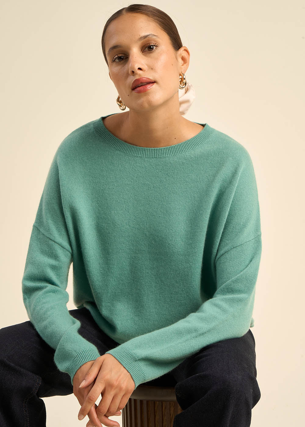MONA Pull col bateau 100% cachemire - 1 - Sud Express - Sud Express