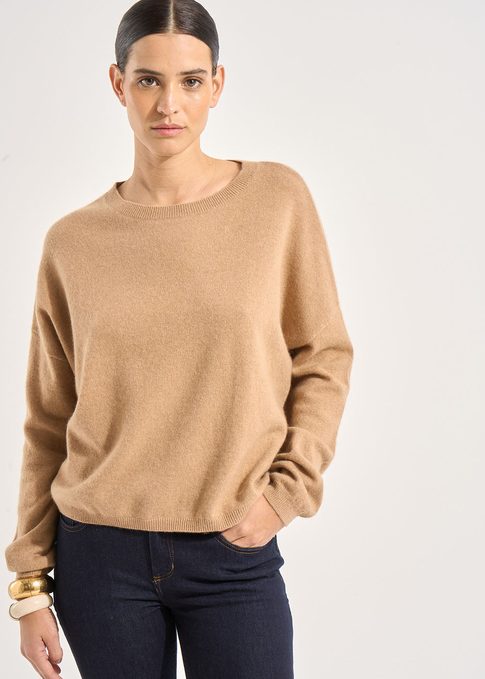 MONA Pull col bateau 100% cachemire - 1 - Sud Express - Sud Express