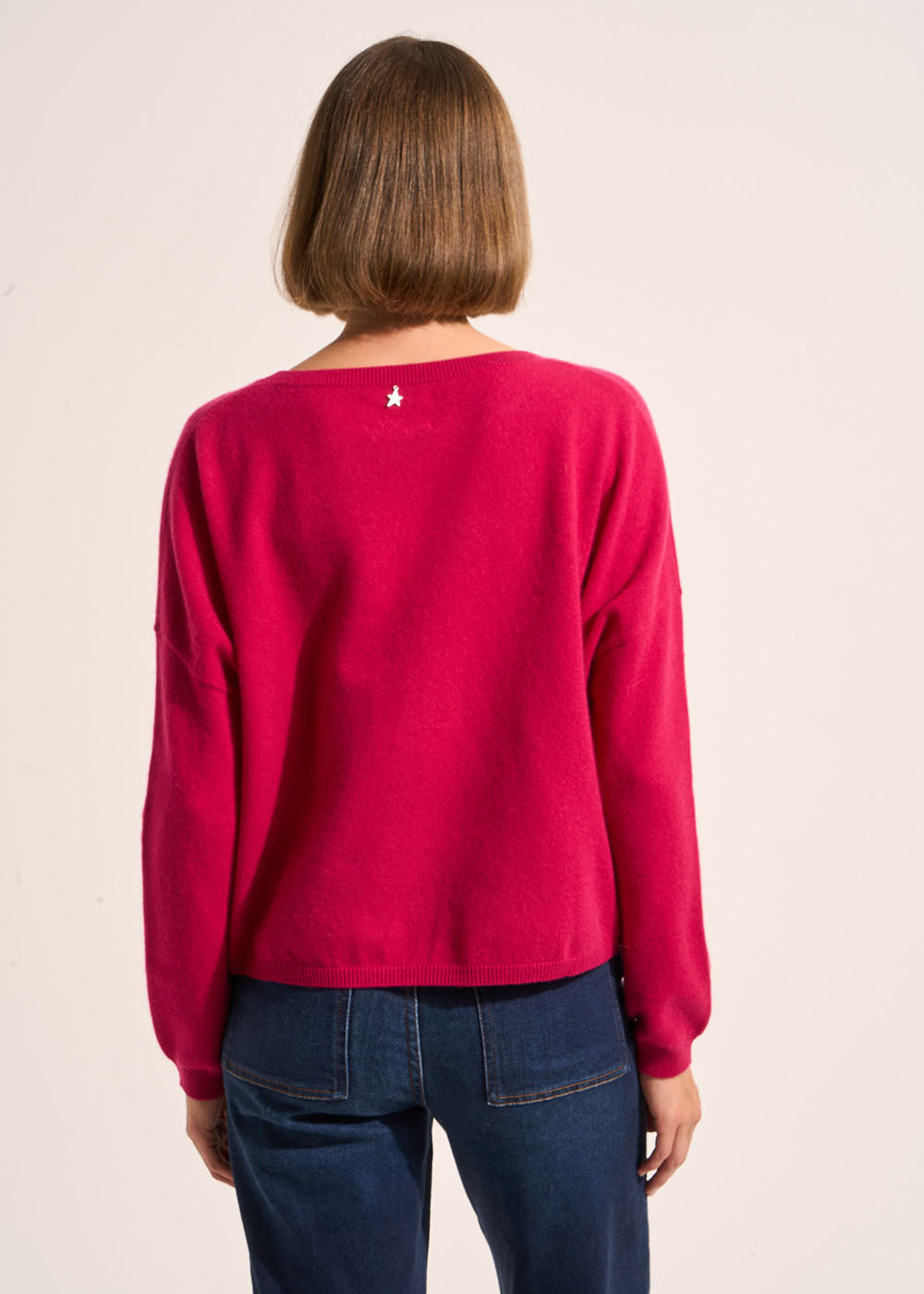 MONA Pull col bateau 100% cachemire - 3 - Sud Express - Sud Express