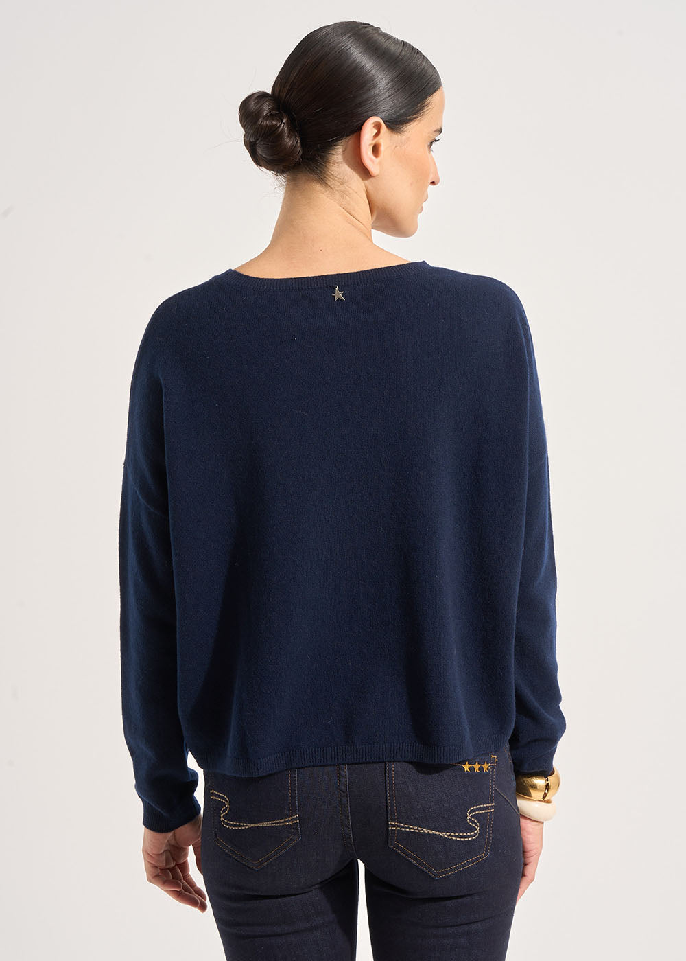 MONA Pull col bateau 100% cachemire - 3 - Sud Express - Sud Express