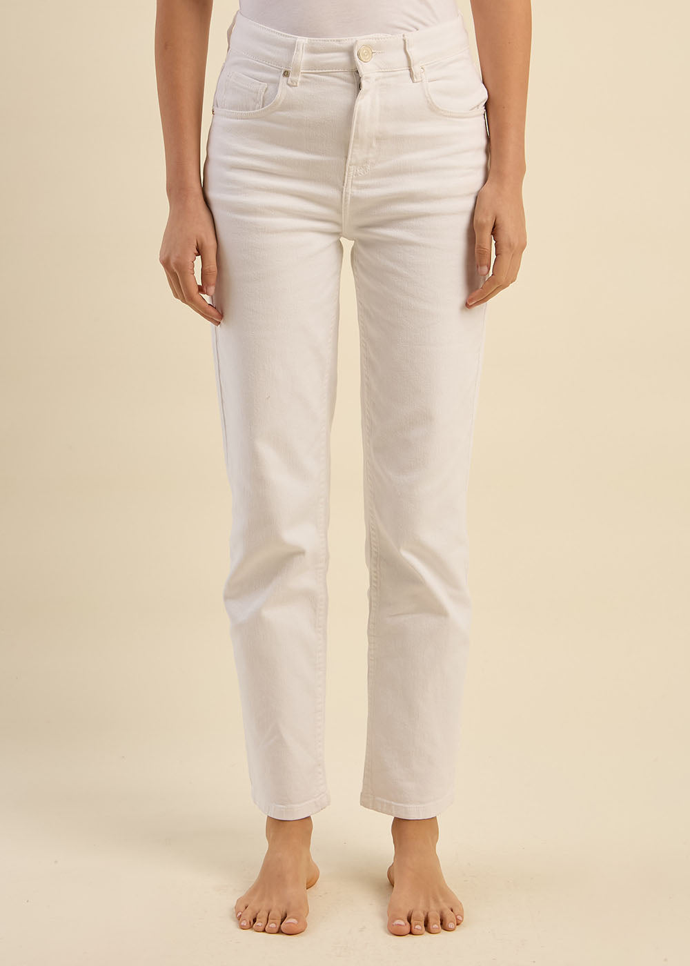 DEBBY Jean droit taille haute cinq poches - 2 - Sud Express - Sud Express