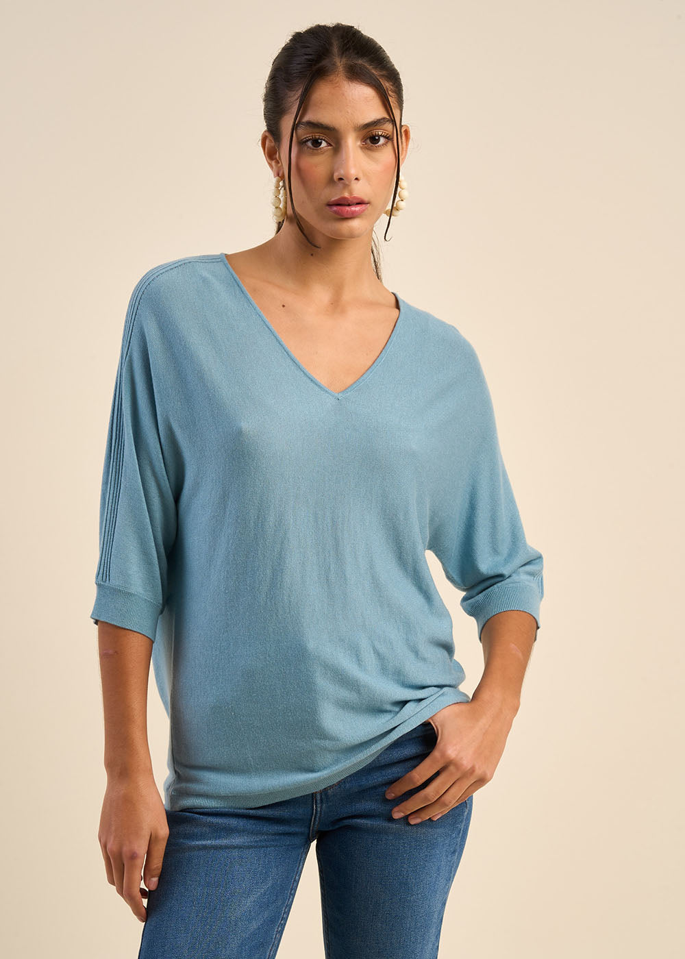 MARILOUIS Pull oversize manches chauves souris - 1 - Sud Express - Sud Express