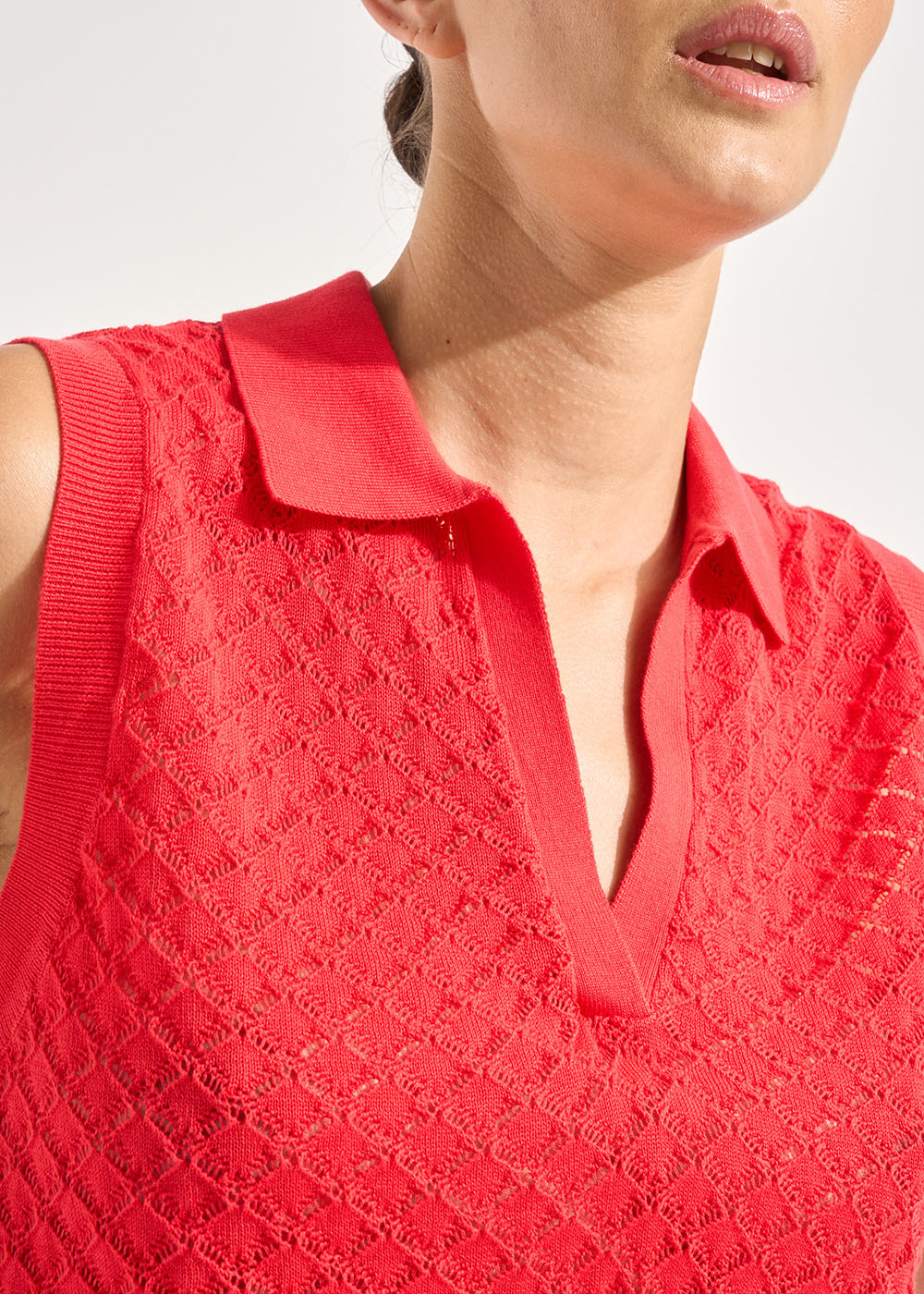 MERRY Polo sans manches en coton - 2 - Sud Express - Sud Express