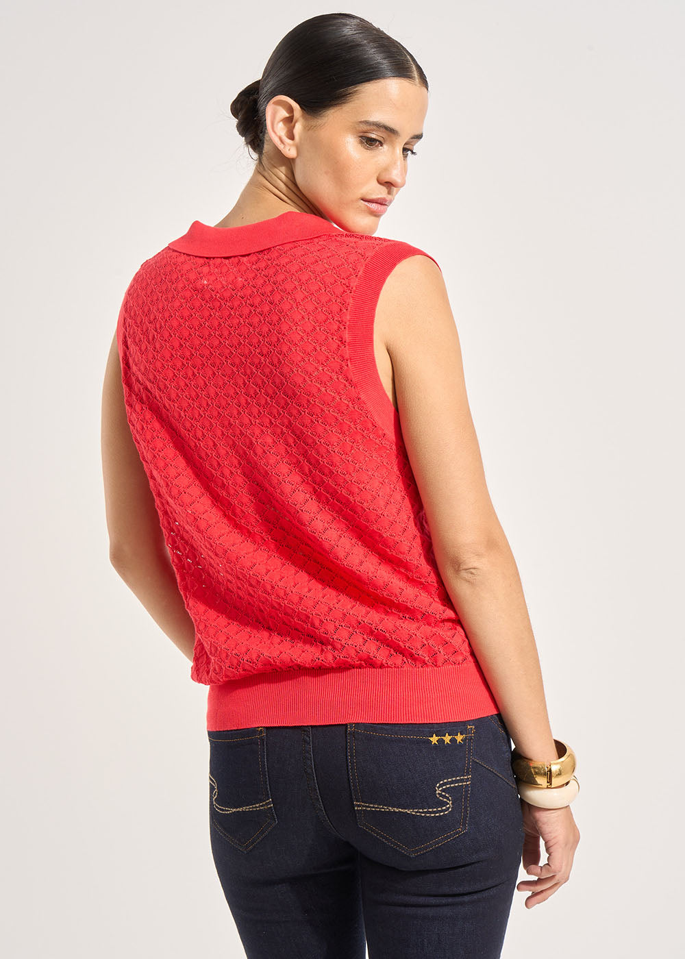 MERRY Polo sans manches en coton - 3 - Sud Express - Sud Express