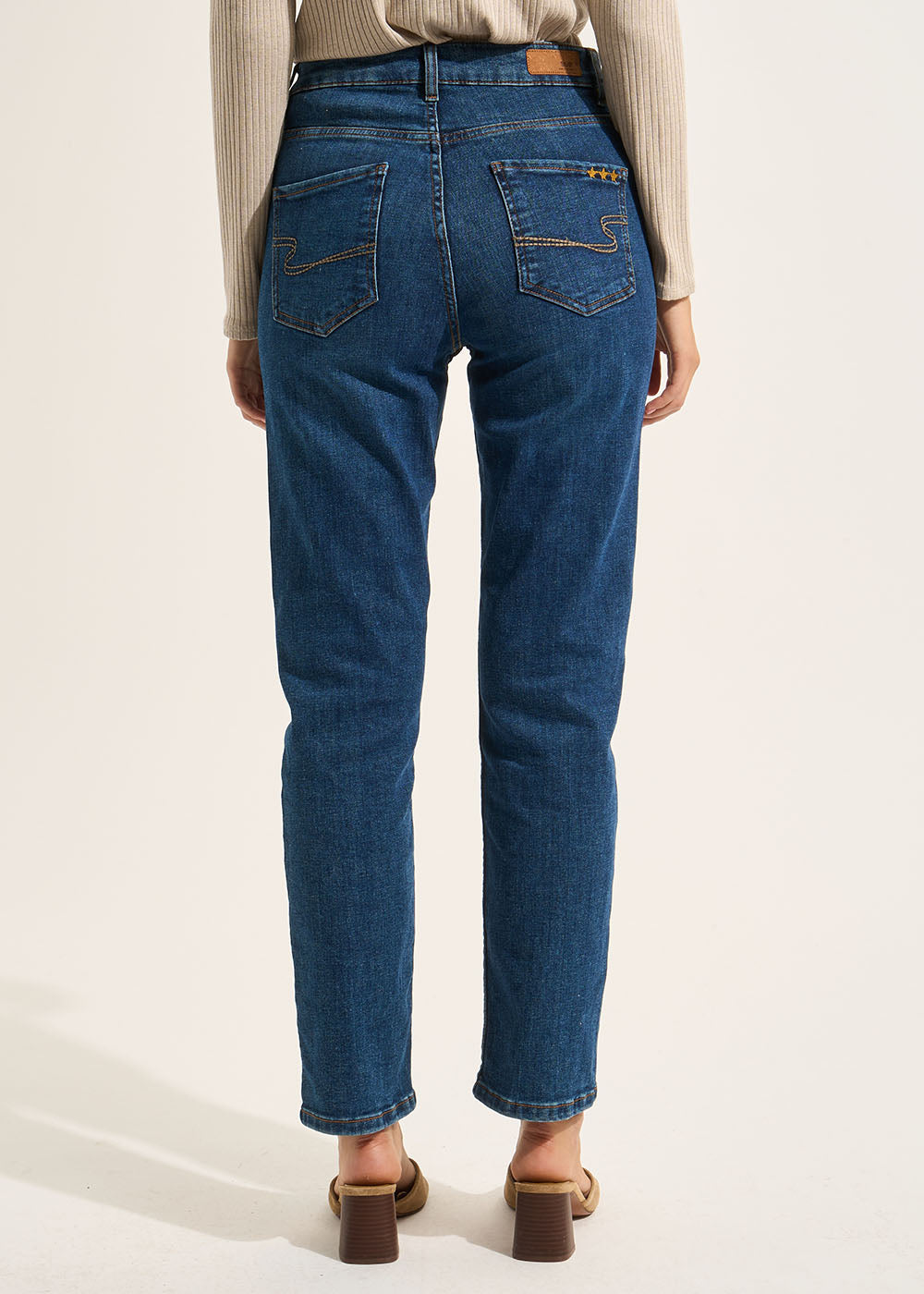 DEBBY  Jean droit taille haute cinq poches - 3 - Sud Express - Sud Express