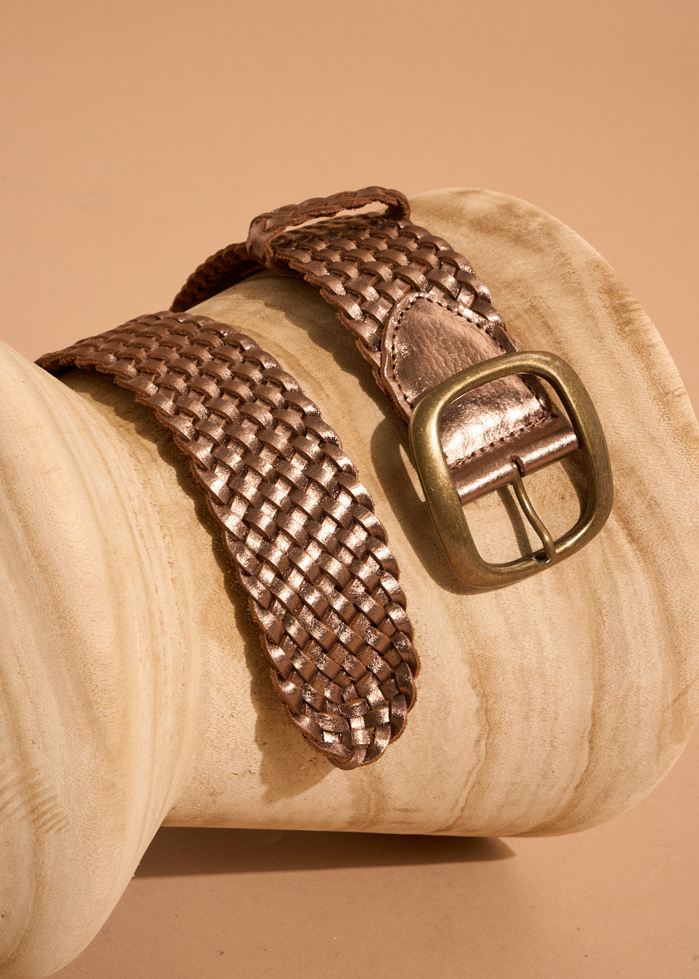 CRYSTAL Ceinture large tressée en cuir - 2 - Sud Express - Sud Express