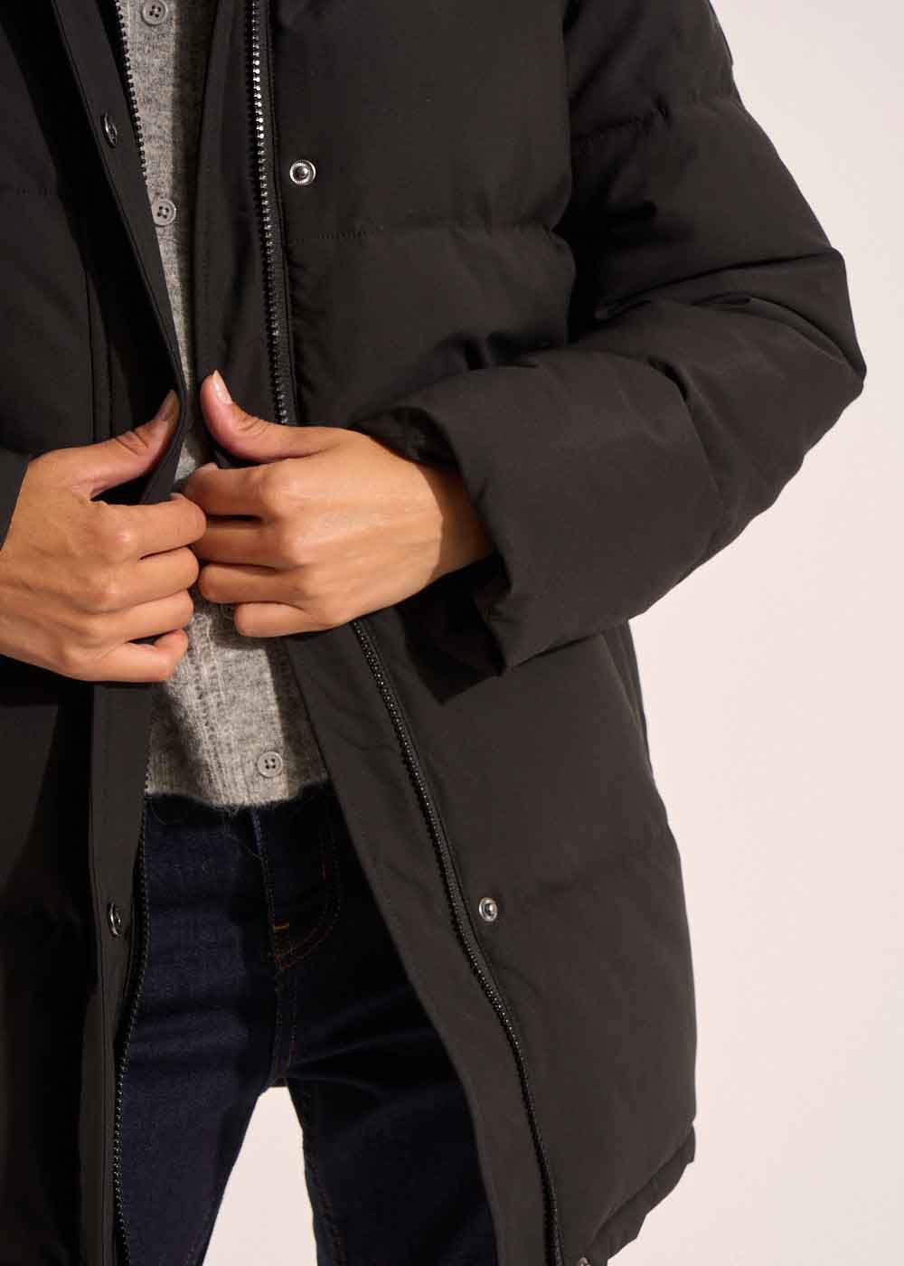 DORINE Doudoune irisée mi cuisse avec capuche amovible - 4 - Sud Express - Sud Express