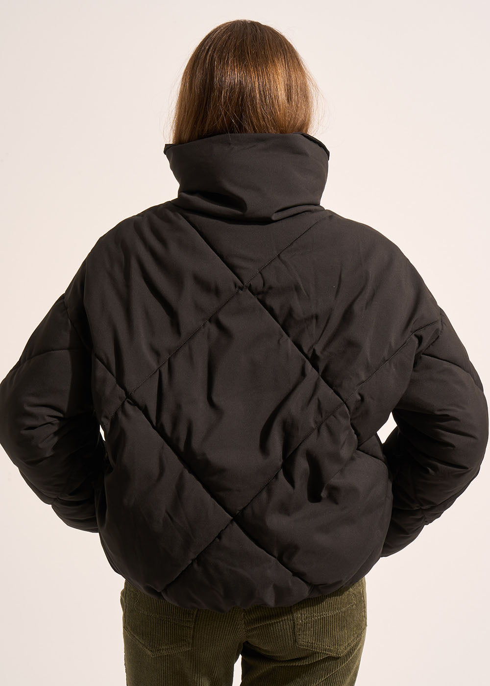 DALTY Doudoune ample matelassée losange à grand col - 3 - Sud Express - Sud Express