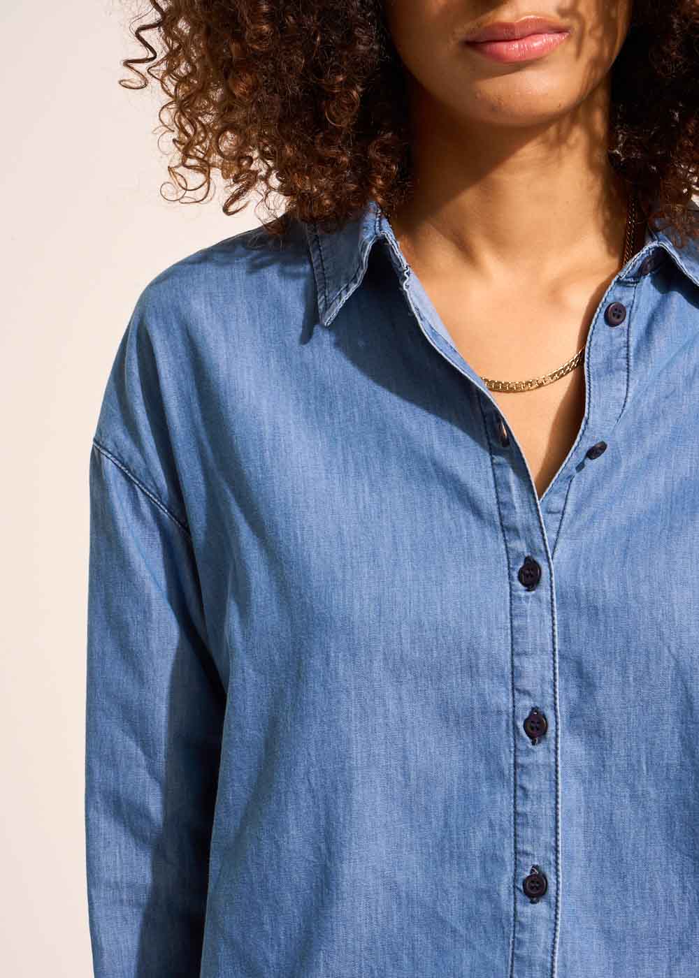 CLARISSY Chemise en denim oversized - 4 - Sud Express - Sud Express