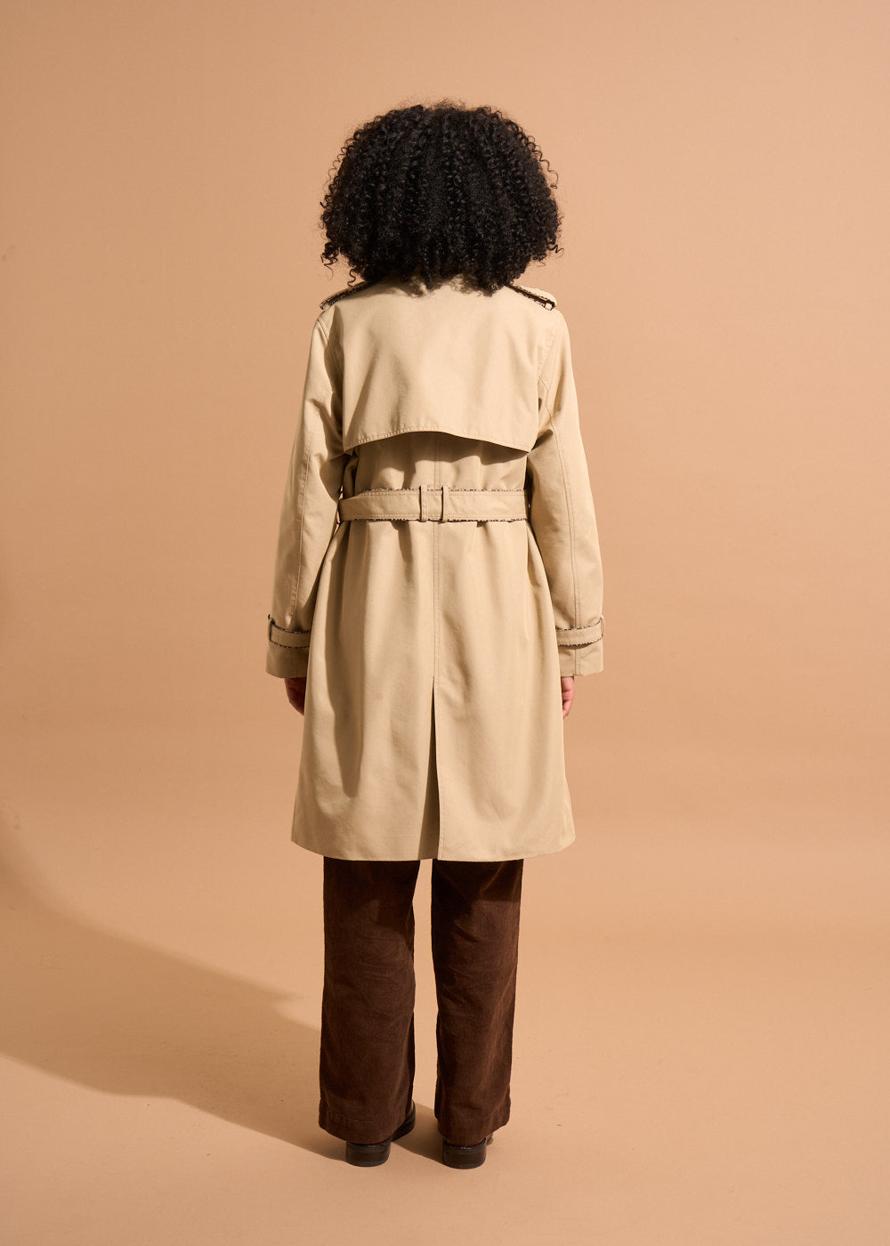 VARMONY Trench long ceinturé avec détails léopard - 3 - Sud Express - Sud Express