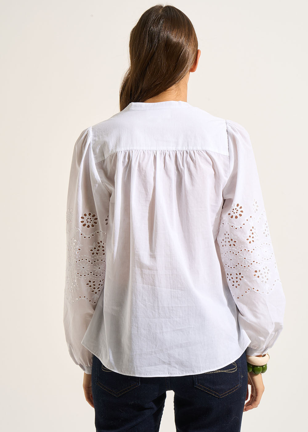 CORMINE Chemisier en voile de coton et broderie anglaise - 3 - Sud Express - Sud Express