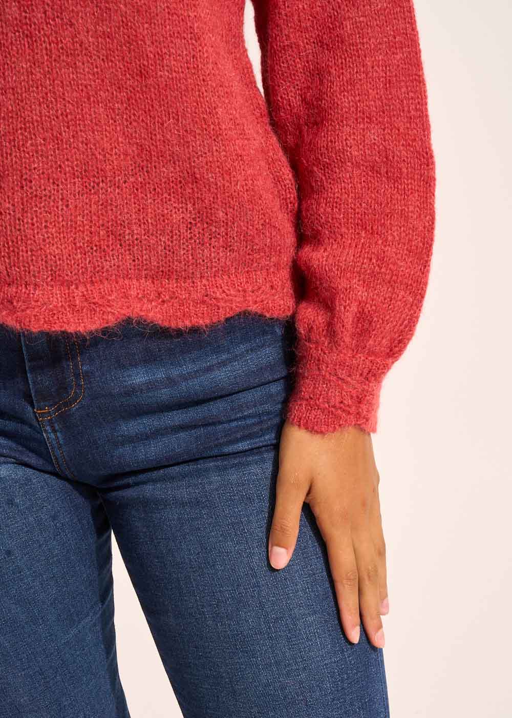 MARFY Pull col V détails crochet - 4 - Sud Express - Sud Express