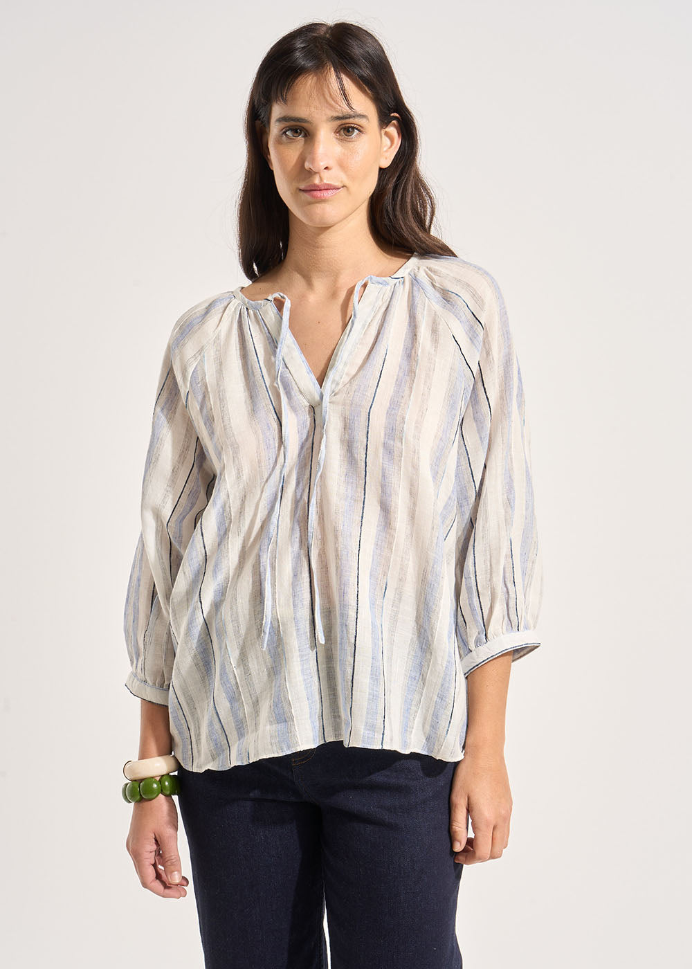 TOBALT Blouse rayée en coton - 2 - Sud Express - Sud Express