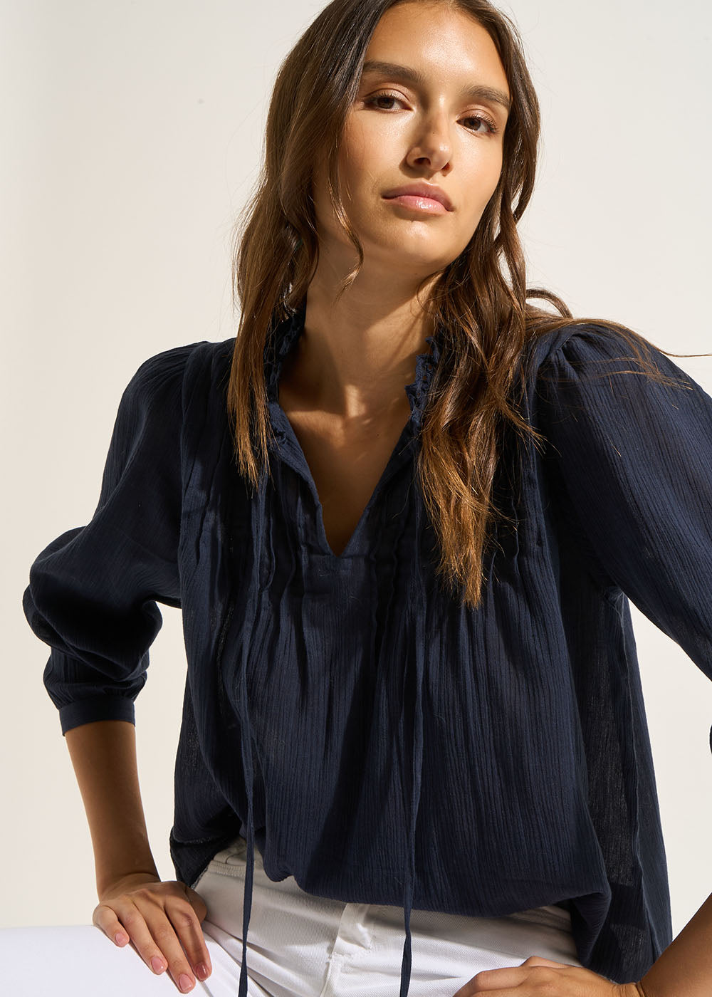 TONNY Blouse en gaze de coton - 4 - Sud Express - Sud Express