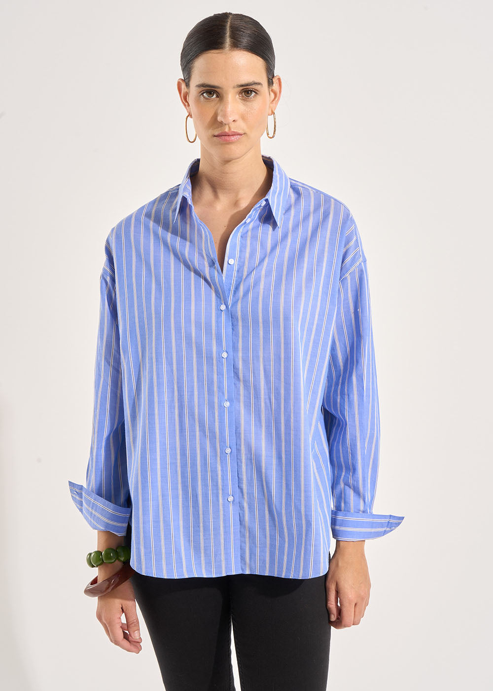 COZOULI Chemise oversize à manches longues en coton - 1 - Sud Express - Sud Express
