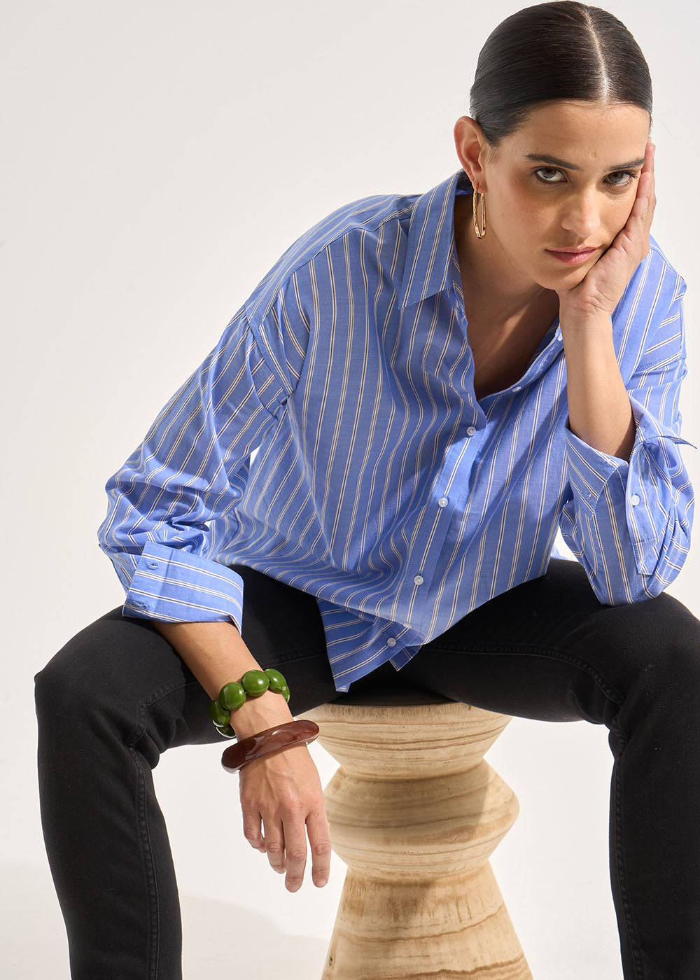 COZOULI Chemise oversize à manches longues en coton - 4 - Sud Express - Sud Express