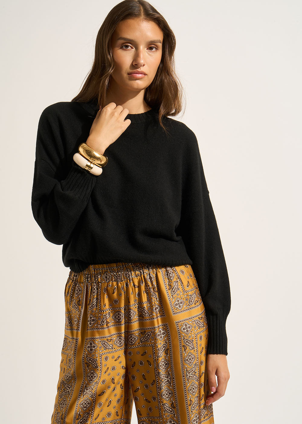 MONPAX Pull en cachemire col rond à manches longues - 1 - Sud Express - Sud Express