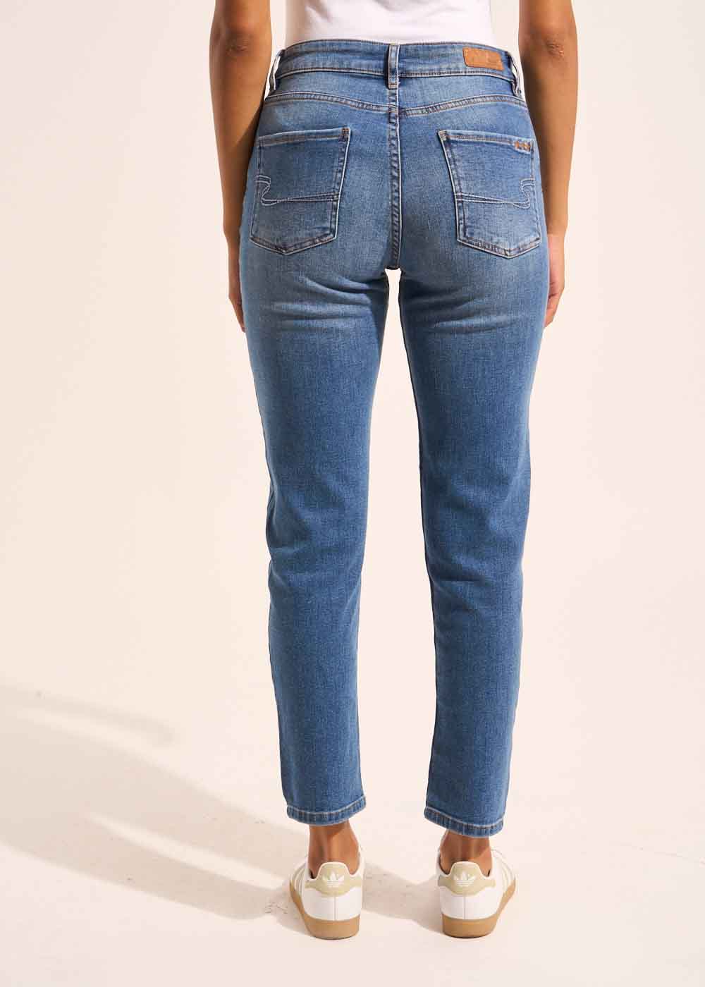 BEN MEDIUM STONE Jean boyfriend à cinq poches - 3 - Sud Express - Sud Express