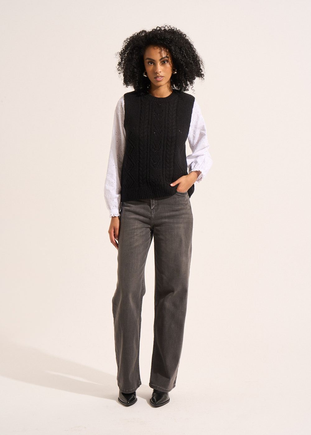 CARLA  Jean large taille haute - 1 - Sud Express - Sud Express