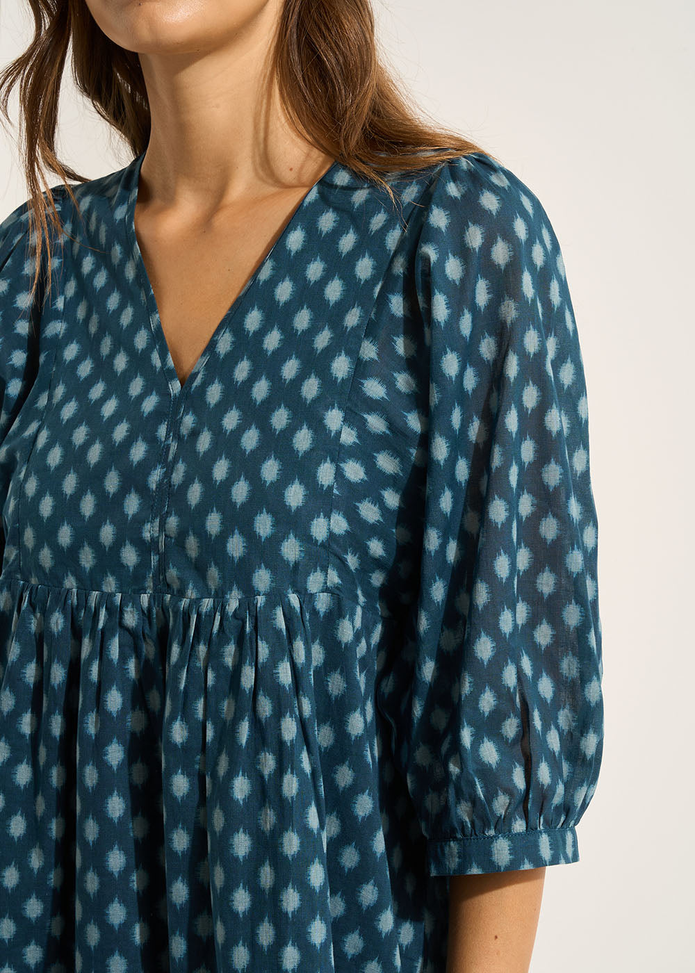 RIBALT Robe courte imprimée avec manches courtes ballon - 2 - Sud Express - Sud Express