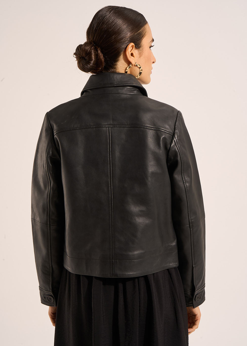 VUATY Veste en cuir lisse - 3 - Sud Express - Sud Express