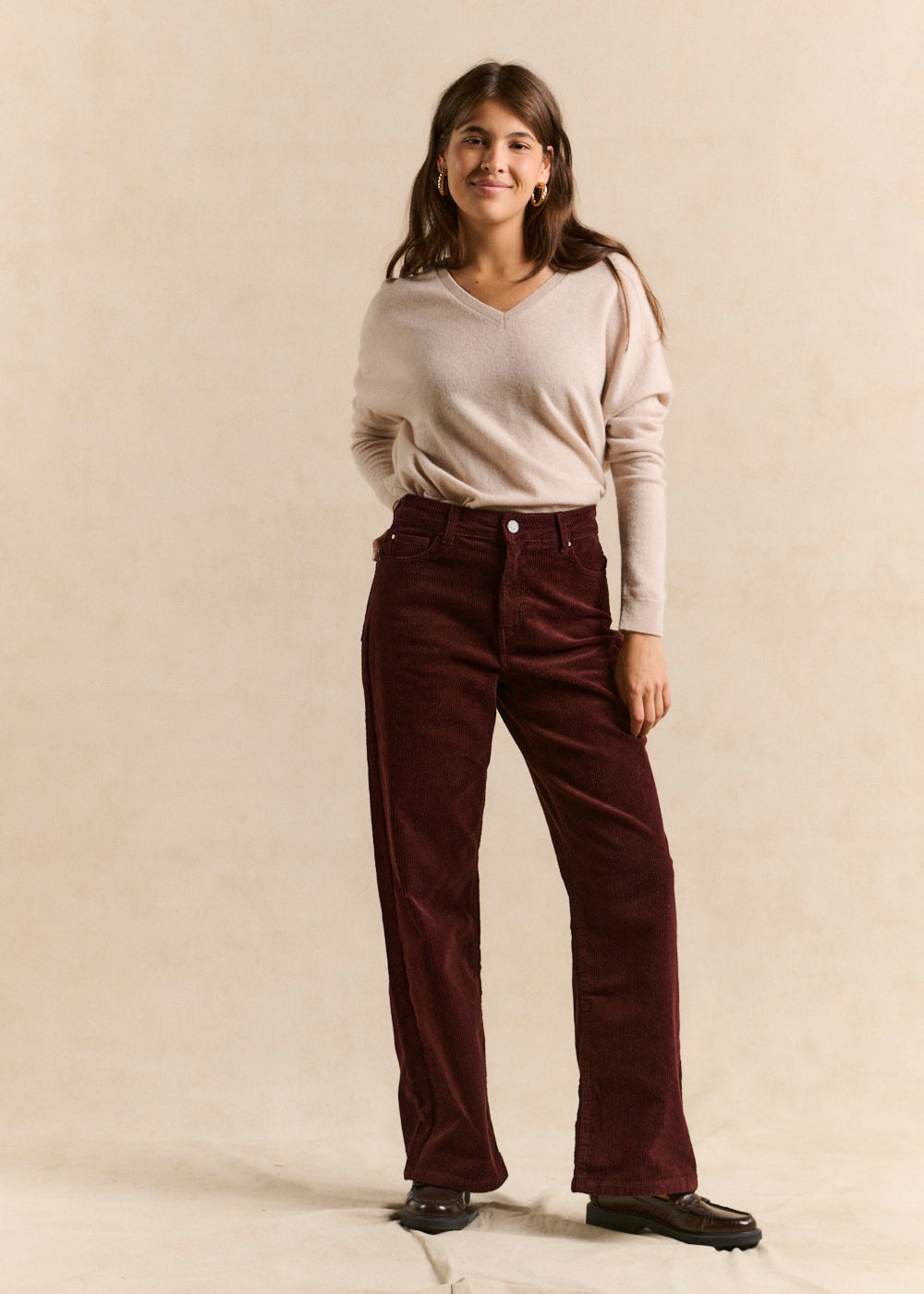 CHLOEVEL Pantalon wideleg en velours - 1 - Sud Express - Sud Express