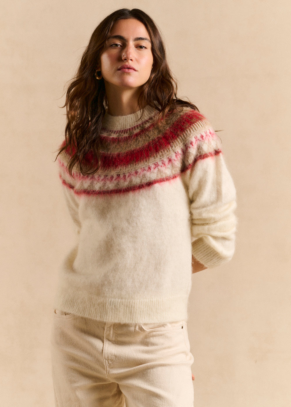 Pull jacquard nordique court - Sud Express - 4 - Sud Express