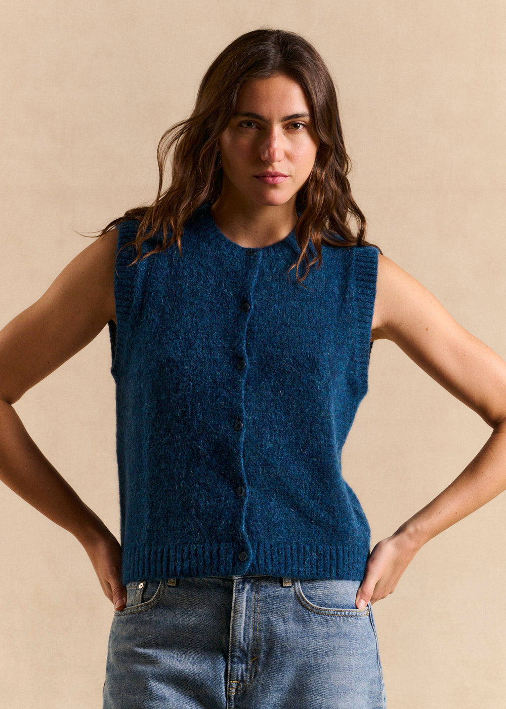 Alpaca Sleeveless Vest - Sud Express - 1 - Sud Express