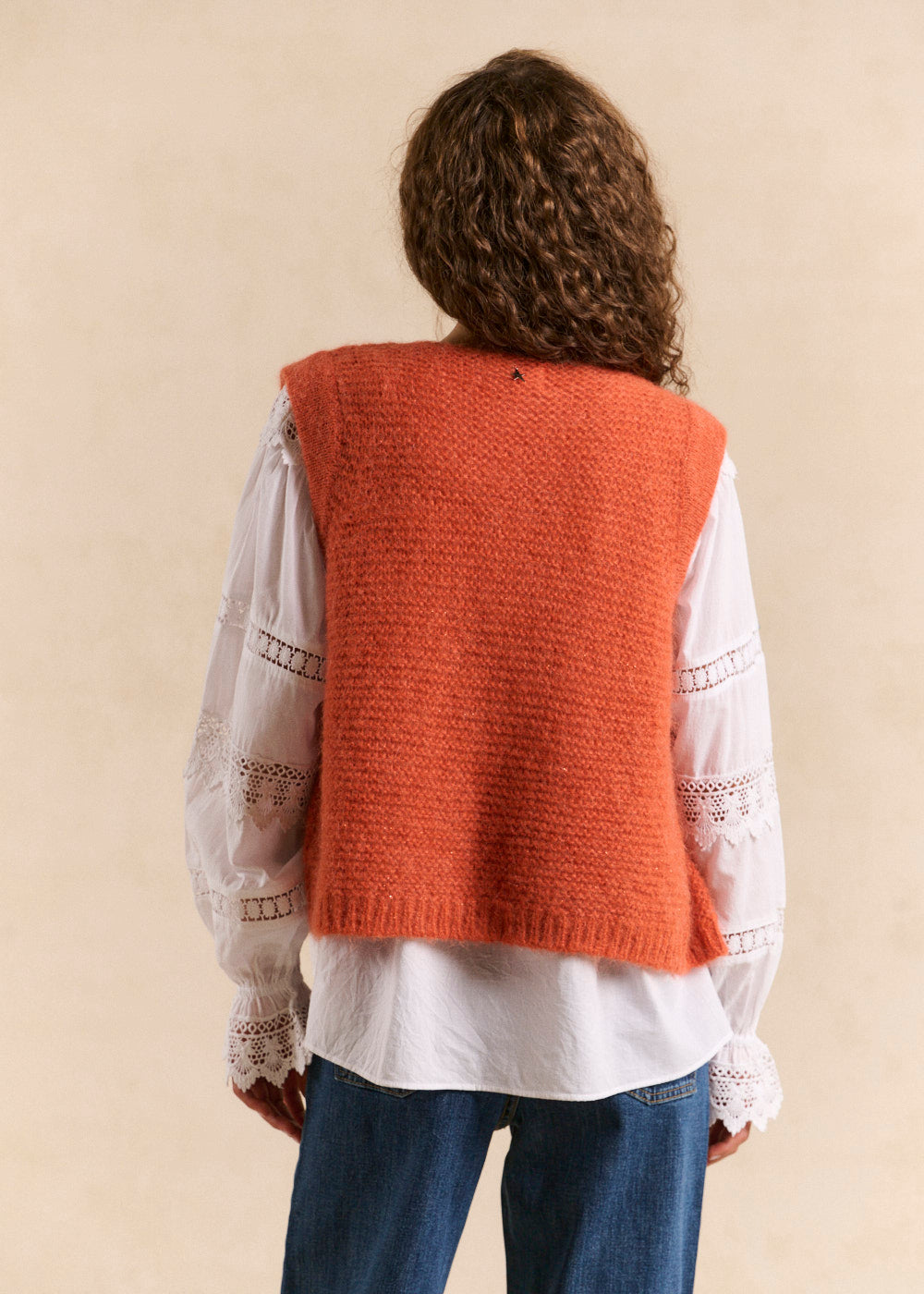 GOTANAX Gilet sans manches en mohair fils métallisés - 3 - Sud Express - Sud Express