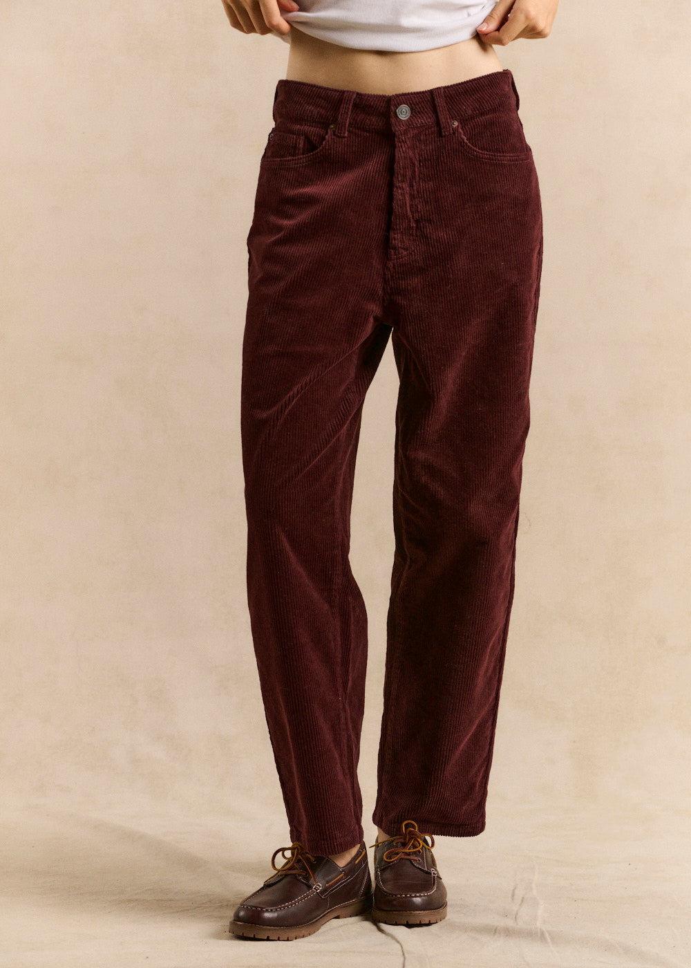 BILLYNI Pantalon velours coupe ballon - 1 - Sud Express - Sud Express