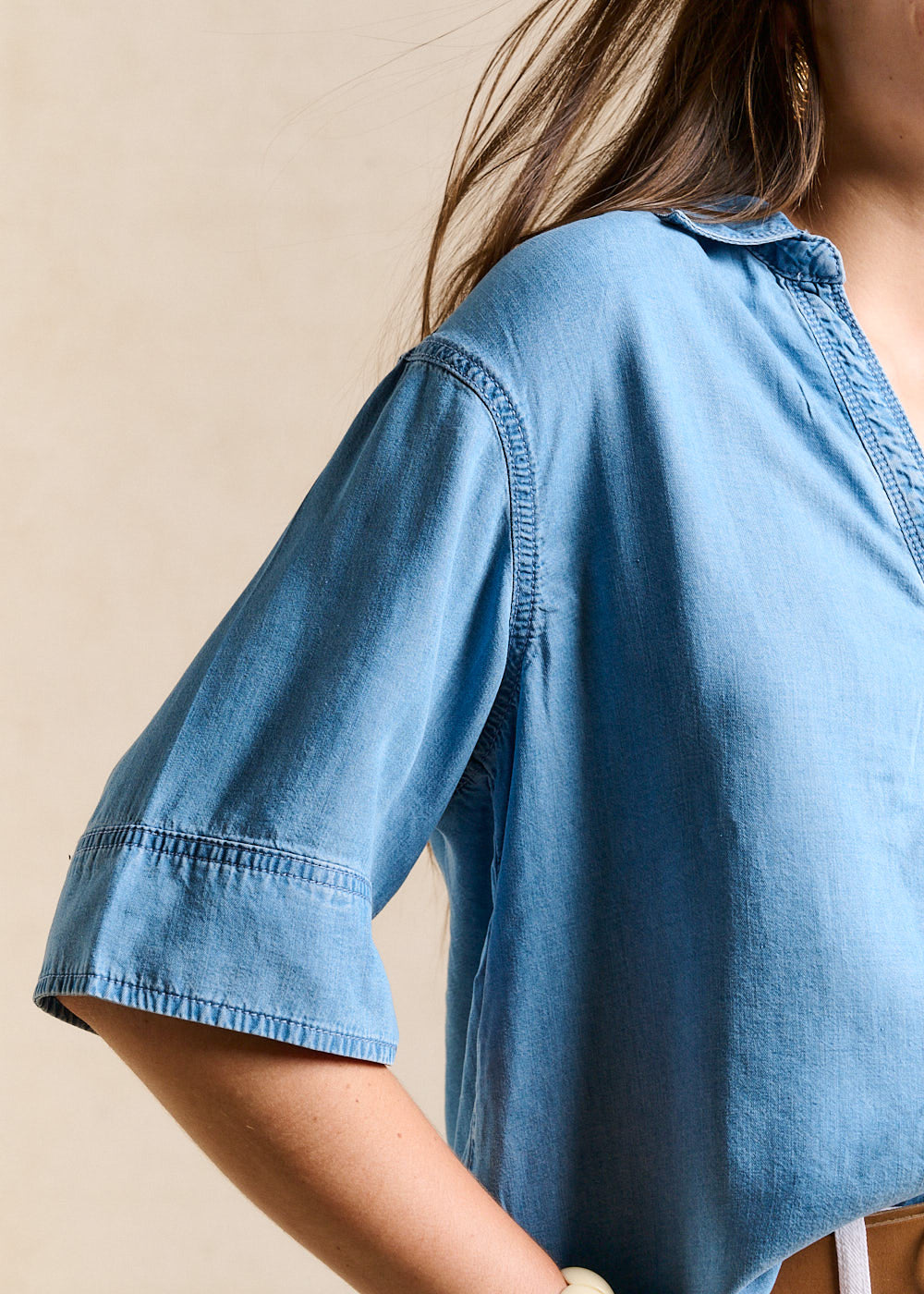CHALY Chemise denim fluide - 2 - Sud Express - Sud Express