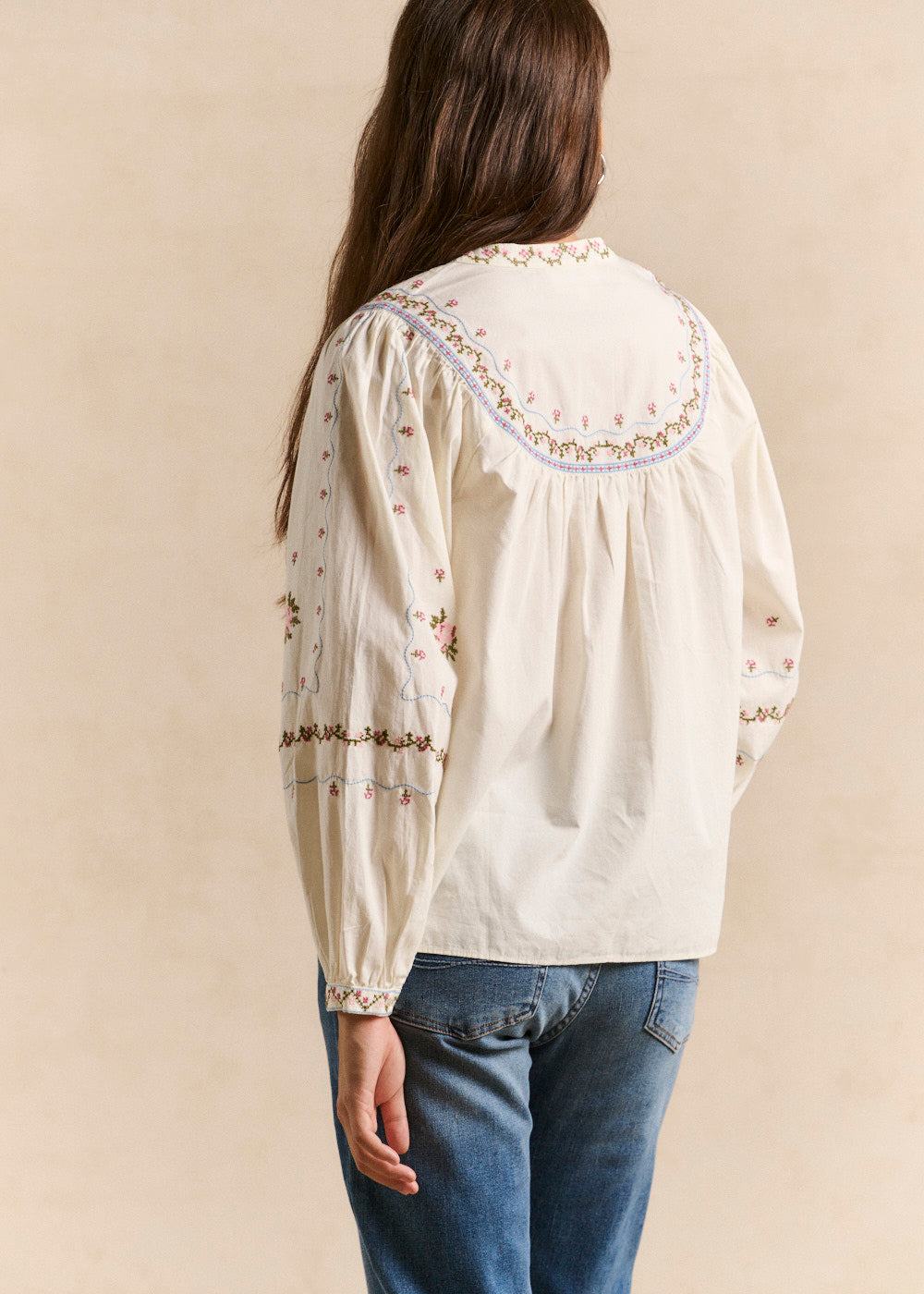 Blouse brodée en coton - Sud Express - 3 - Sud Express