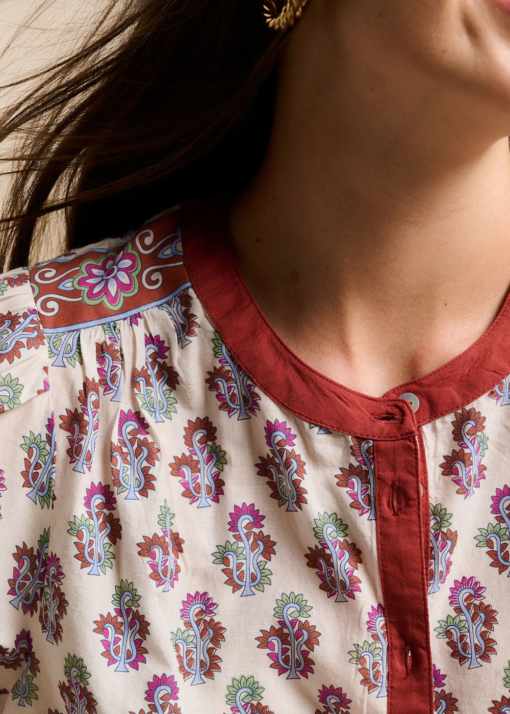 Blouse imprimé indien - Sud Express - 2 - Sud Express
