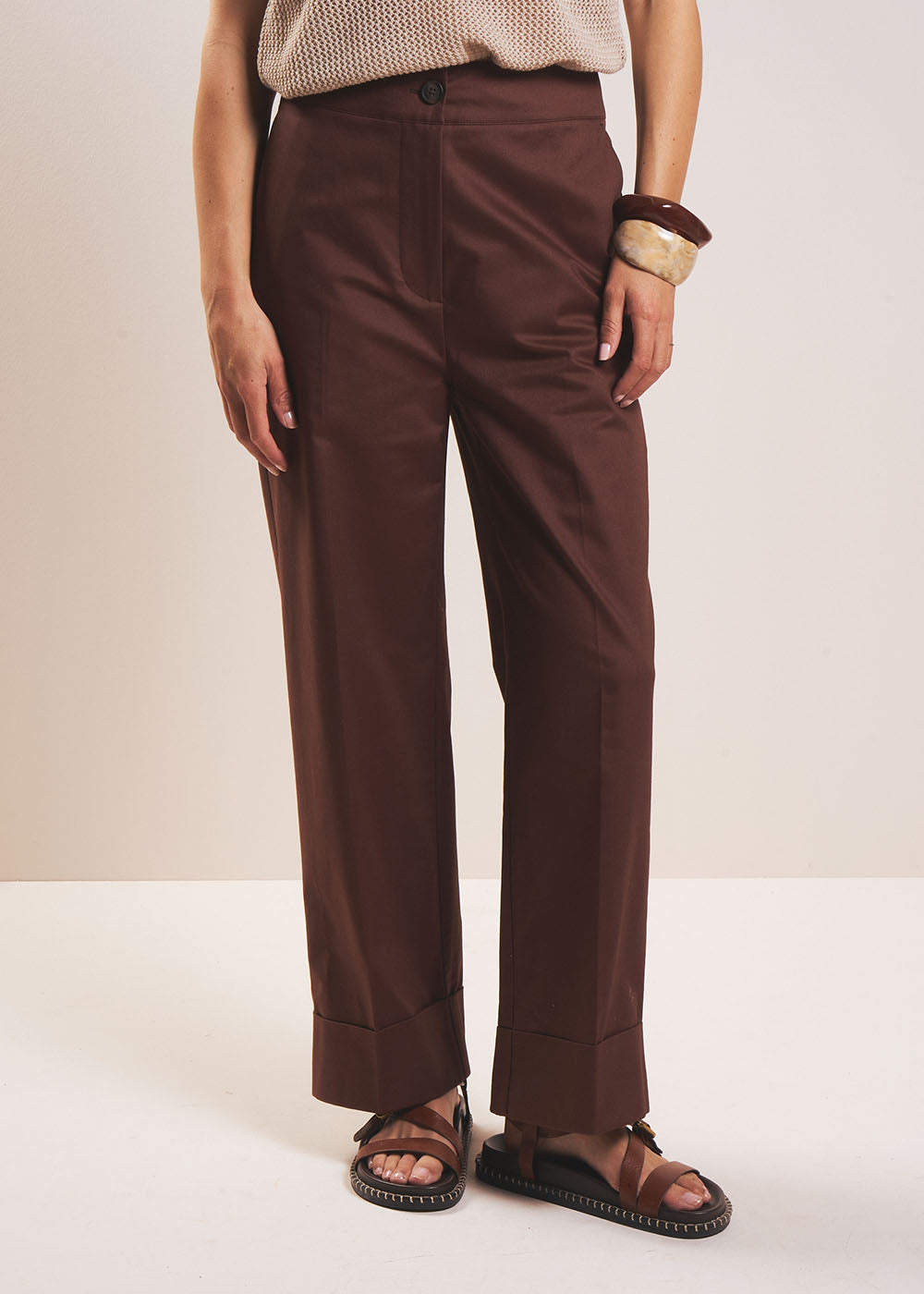 Pantalon droit taille haute - Sud Express - 5 - Sud Express