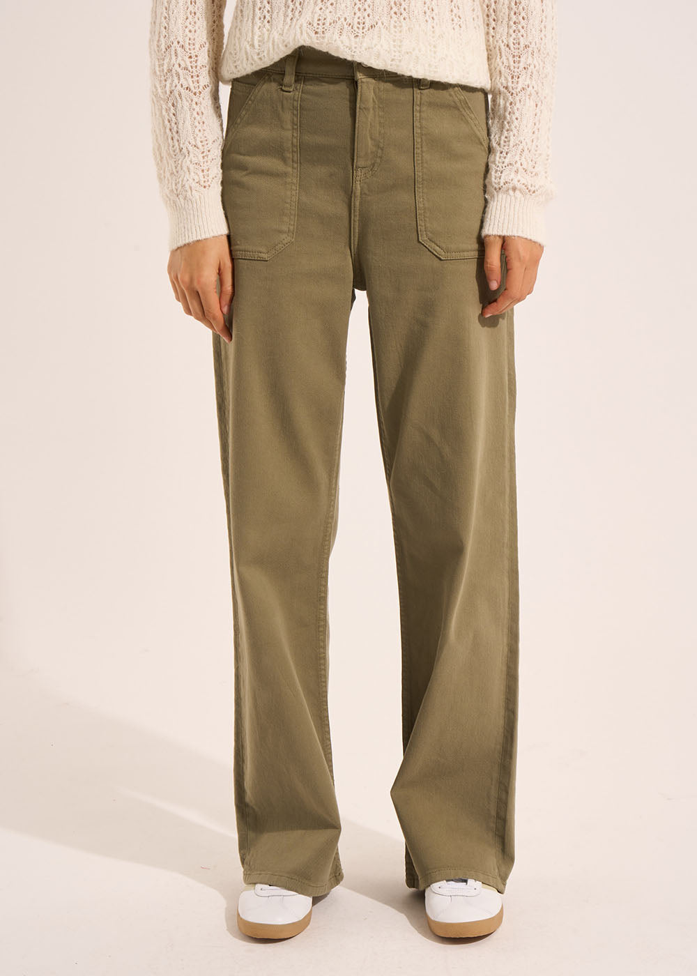 Pantalon coupe large en coton - Sud Express - 2 - Sud Express