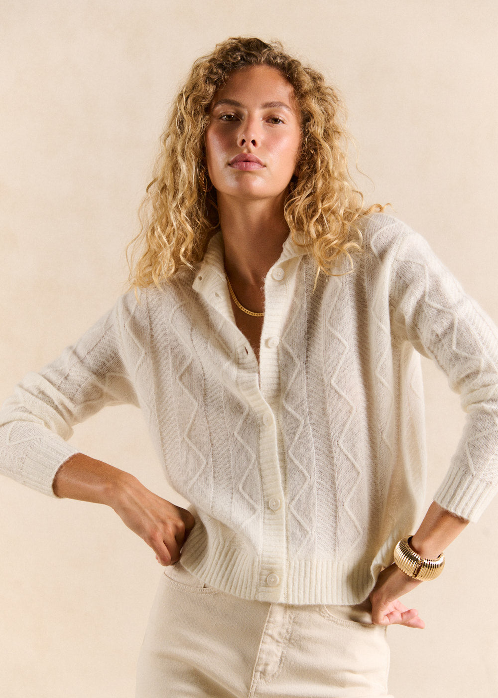 Gilet en maille chevron - Sud Express - 1 - Sud Express