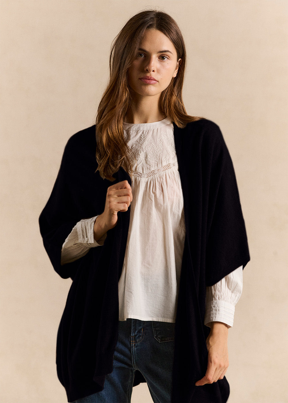 GWENAELLA Cardigan oversize en cachemire - 1 - Sud Express - Sud Express
