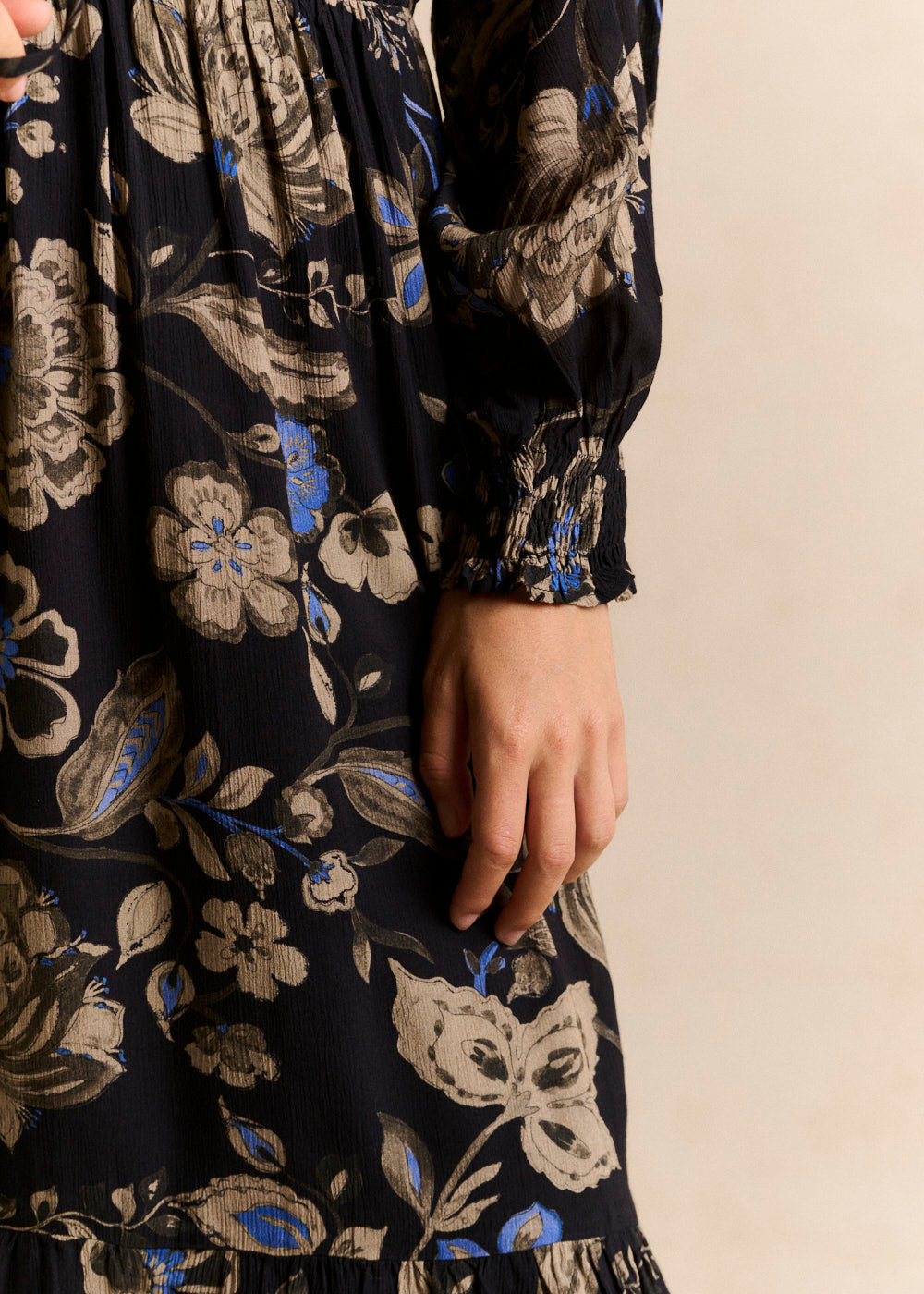 Robe midi fluide imprimé floral - Sud Express - 4 - Sud Express