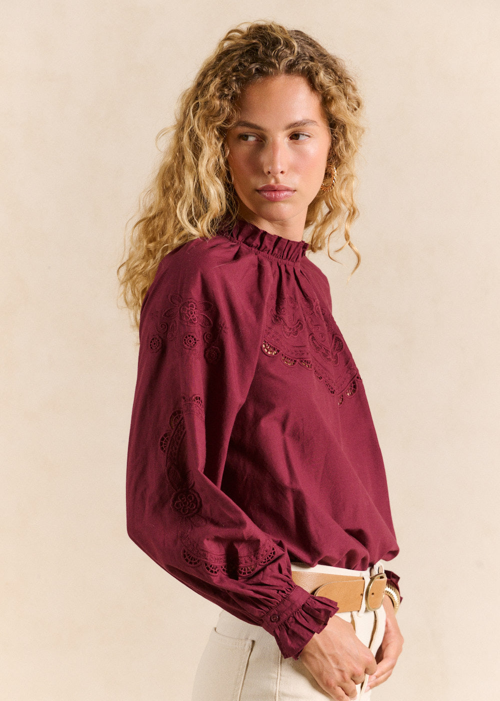 TISABEL Chemise coton brodée - 1 - Sud Express - Sud Express