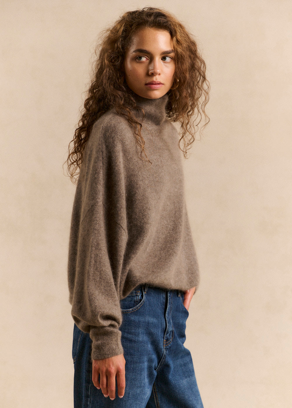 Loose-fitting turtleneck jumper - Sud Express - 3 - Sud Express