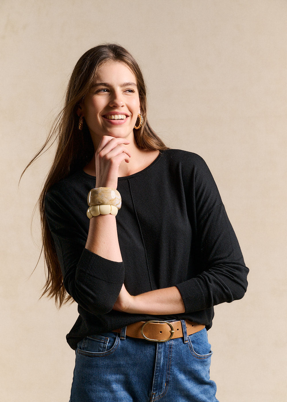 MANONA Pull col bateau oversize - 1 - Sud Express - Sud Express
