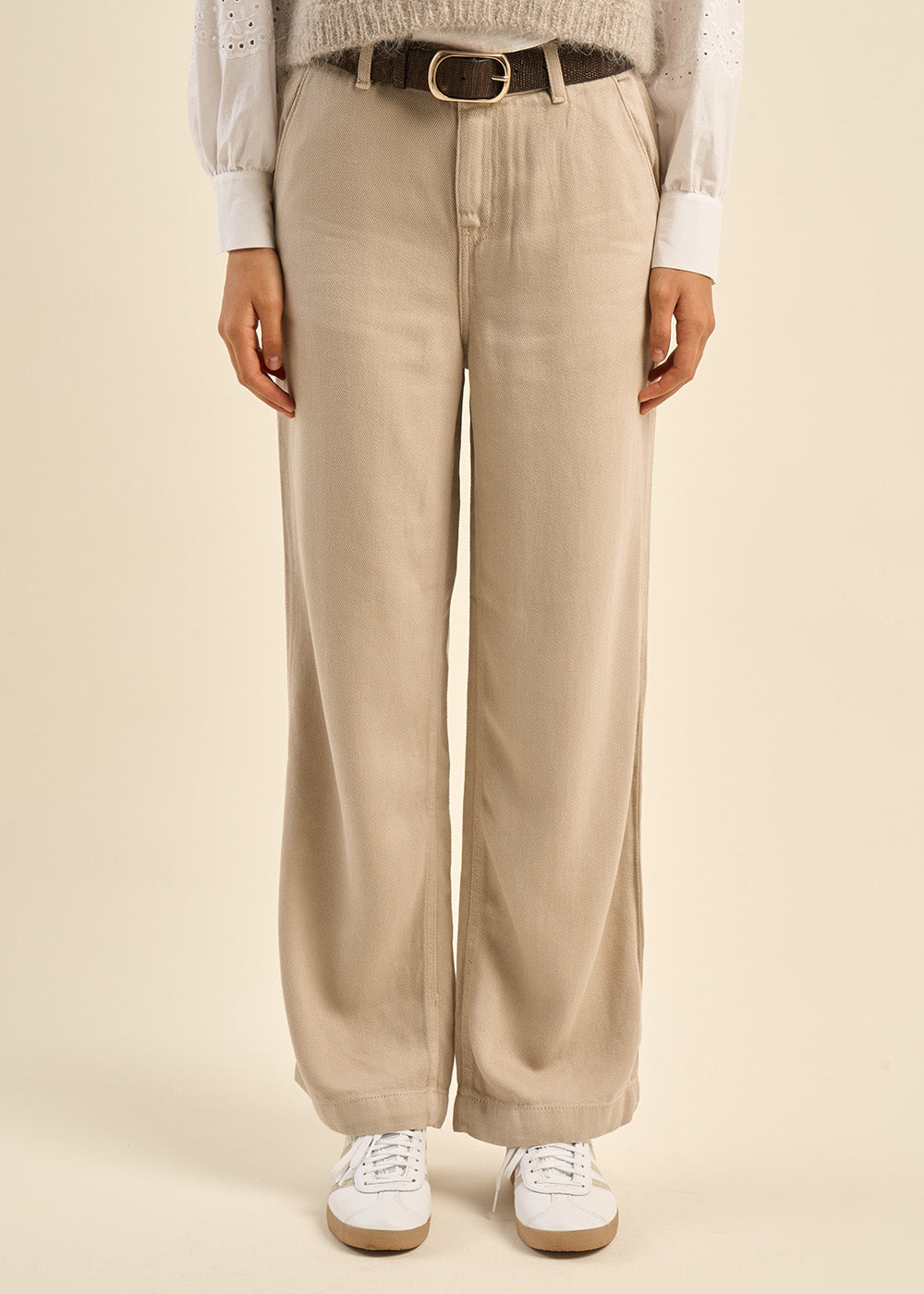 Pantalon taille haute à coupe droite - Sud Express - 5 - Sud Express