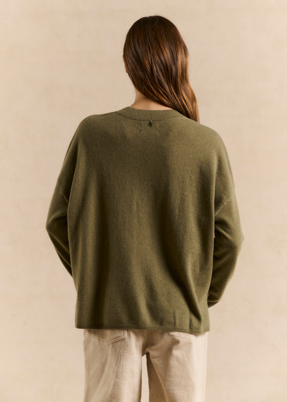 MAMALIOU Loose-fitting cashmere jumper with a Tunisian collar - 3 - Sud Express - Sud Express