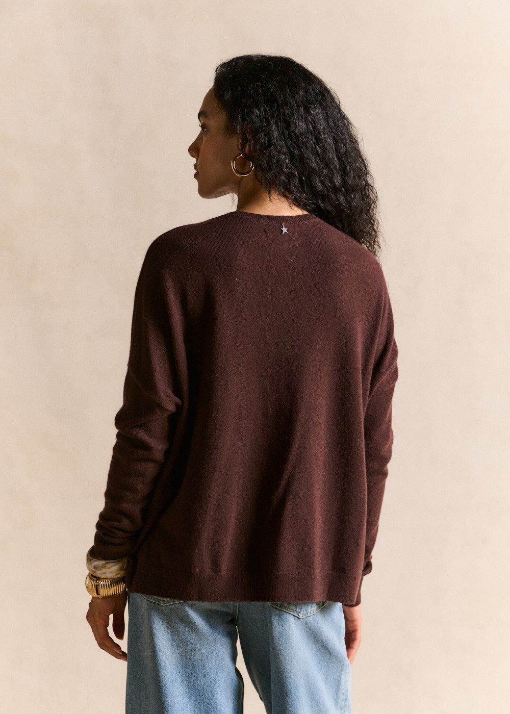 Pull cachemire col V ample - Sud Express - 3 - Sud Express